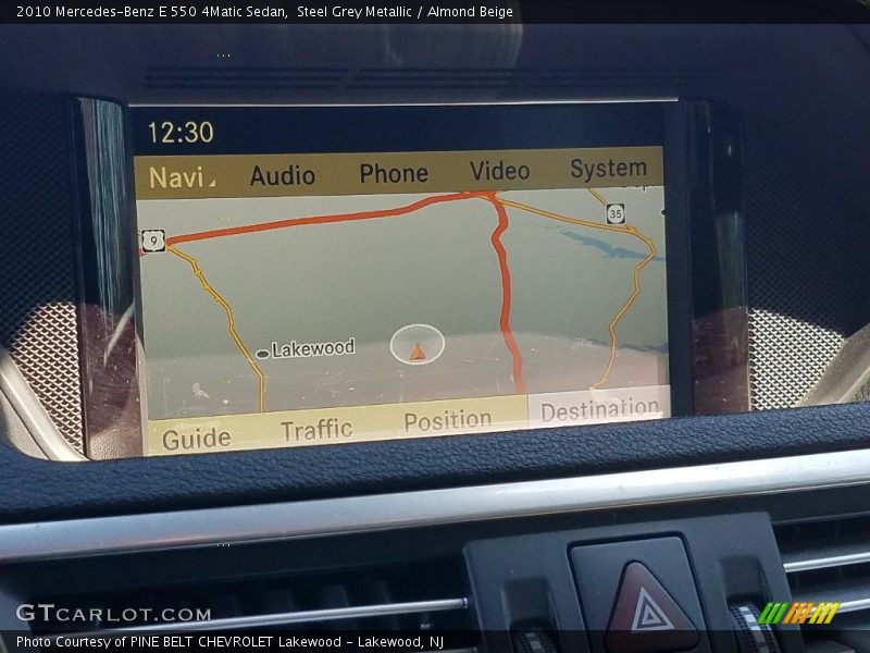 Steel Grey Metallic / Almond Beige 2010 Mercedes-Benz E 550 4Matic Sedan