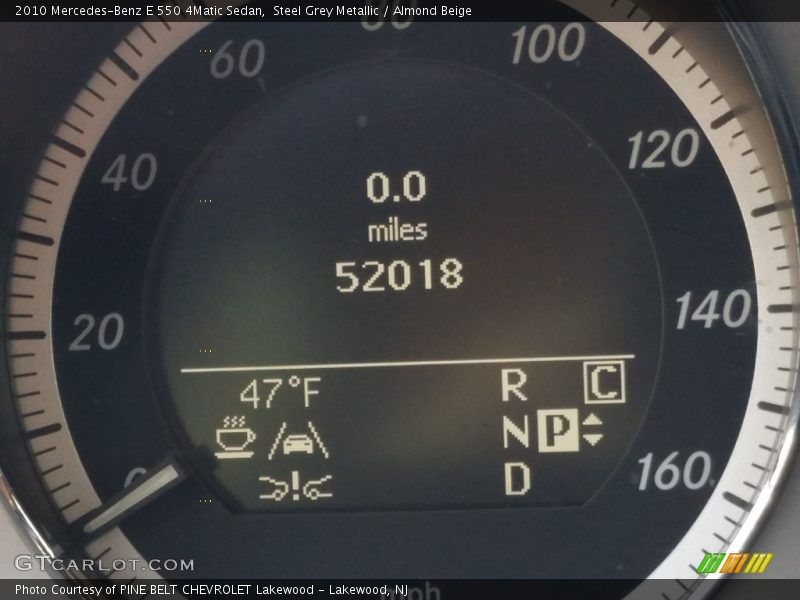 Steel Grey Metallic / Almond Beige 2010 Mercedes-Benz E 550 4Matic Sedan