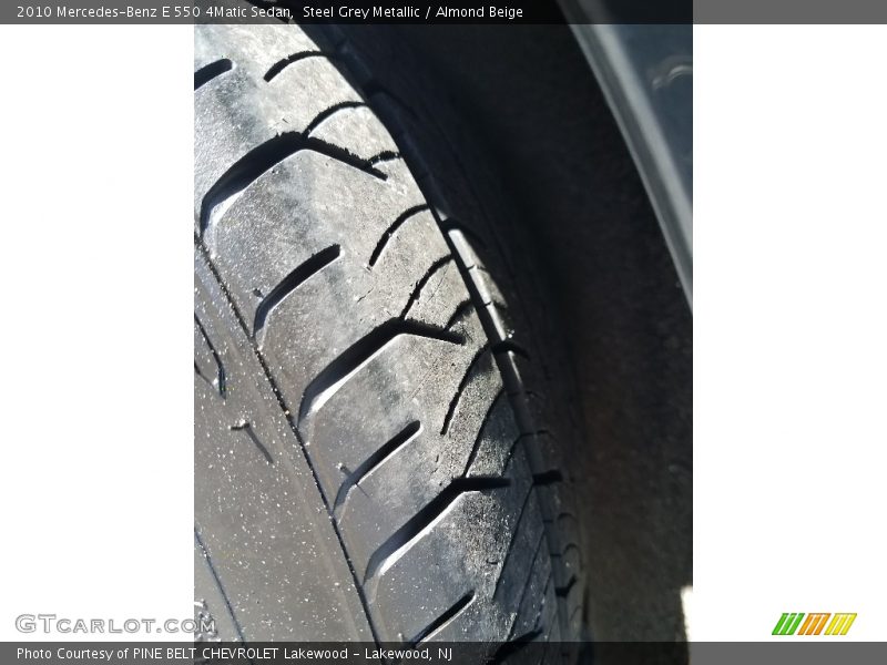 Steel Grey Metallic / Almond Beige 2010 Mercedes-Benz E 550 4Matic Sedan