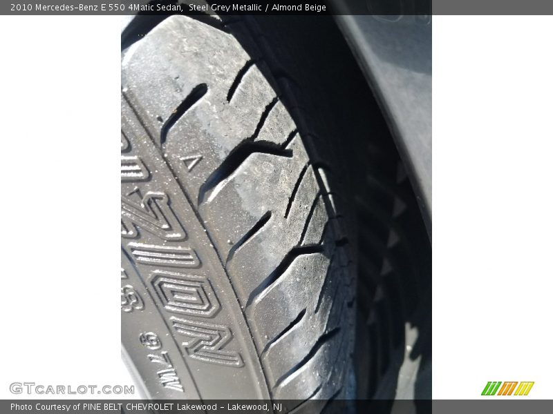 Steel Grey Metallic / Almond Beige 2010 Mercedes-Benz E 550 4Matic Sedan