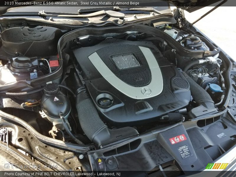 Steel Grey Metallic / Almond Beige 2010 Mercedes-Benz E 550 4Matic Sedan