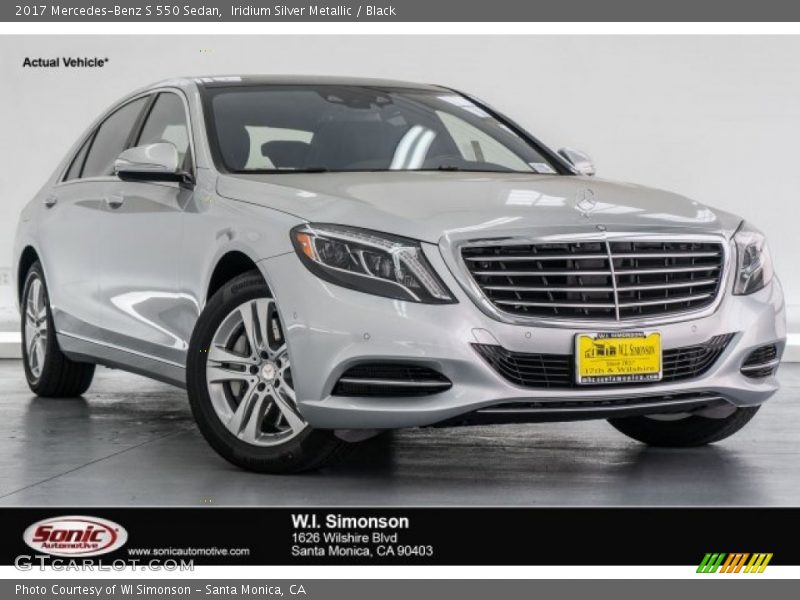 Iridium Silver Metallic / Black 2017 Mercedes-Benz S 550 Sedan