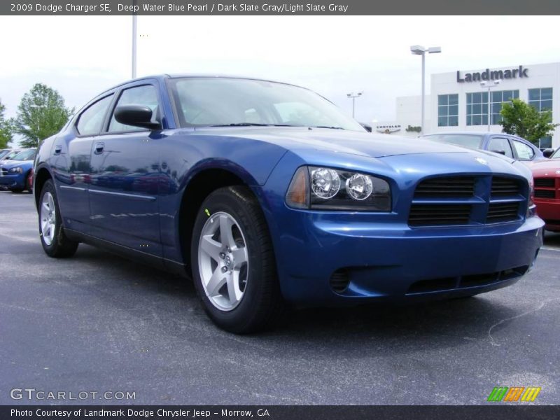Deep Water Blue Pearl / Dark Slate Gray/Light Slate Gray 2009 Dodge Charger SE