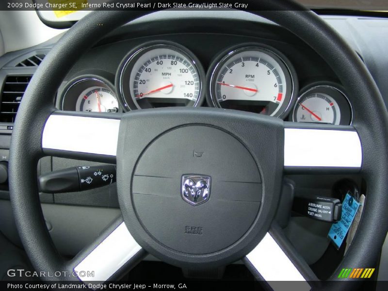 Inferno Red Crystal Pearl / Dark Slate Gray/Light Slate Gray 2009 Dodge Charger SE