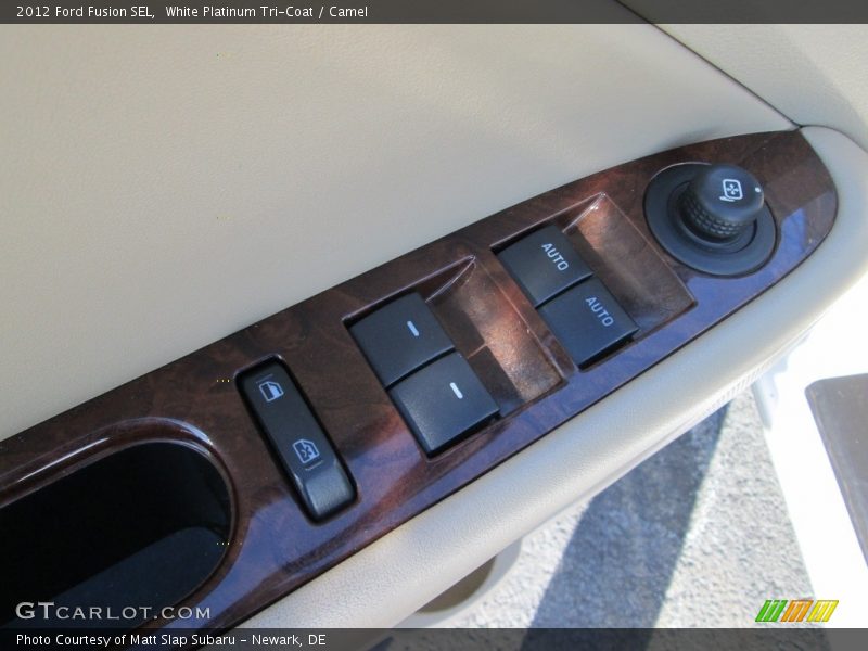 White Platinum Tri-Coat / Camel 2012 Ford Fusion SEL