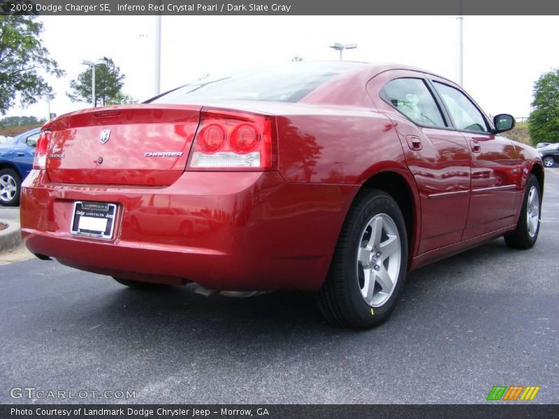 Inferno Red Crystal Pearl / Dark Slate Gray 2009 Dodge Charger SE