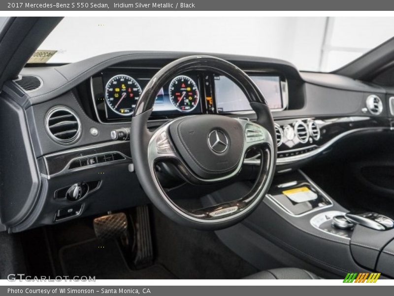 Iridium Silver Metallic / Black 2017 Mercedes-Benz S 550 Sedan