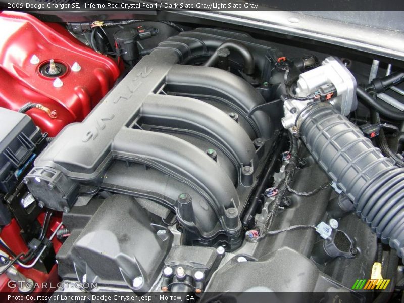 Inferno Red Crystal Pearl / Dark Slate Gray/Light Slate Gray 2009 Dodge Charger SE