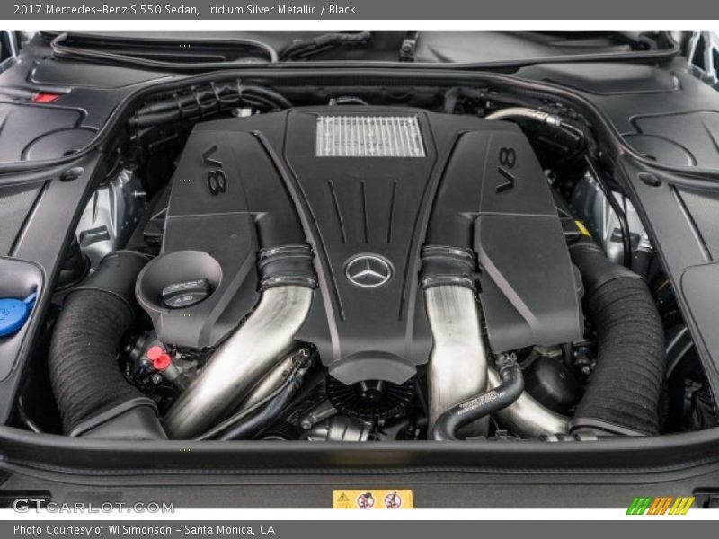 Iridium Silver Metallic / Black 2017 Mercedes-Benz S 550 Sedan