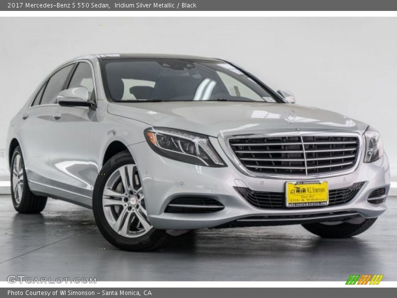 Iridium Silver Metallic / Black 2017 Mercedes-Benz S 550 Sedan