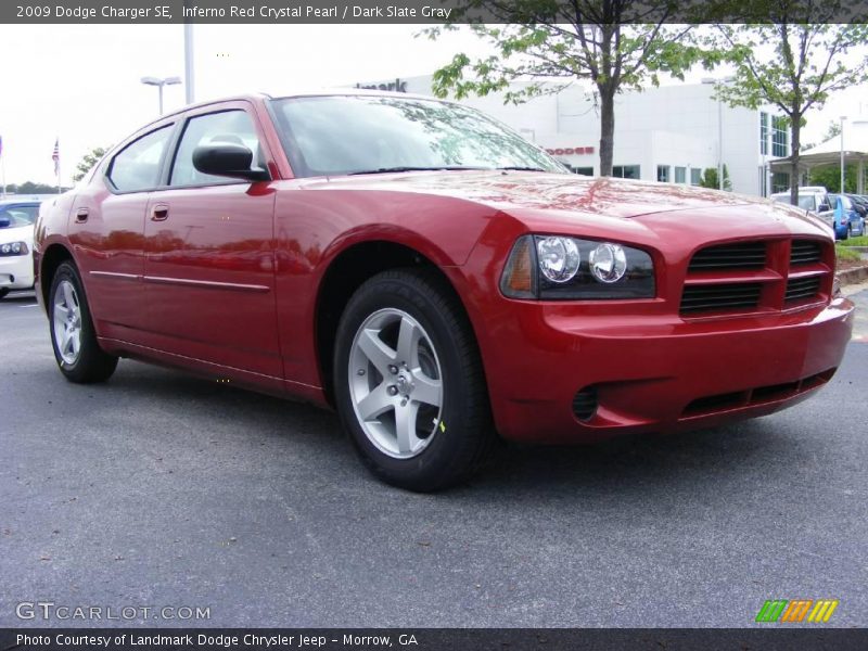 Inferno Red Crystal Pearl / Dark Slate Gray 2009 Dodge Charger SE