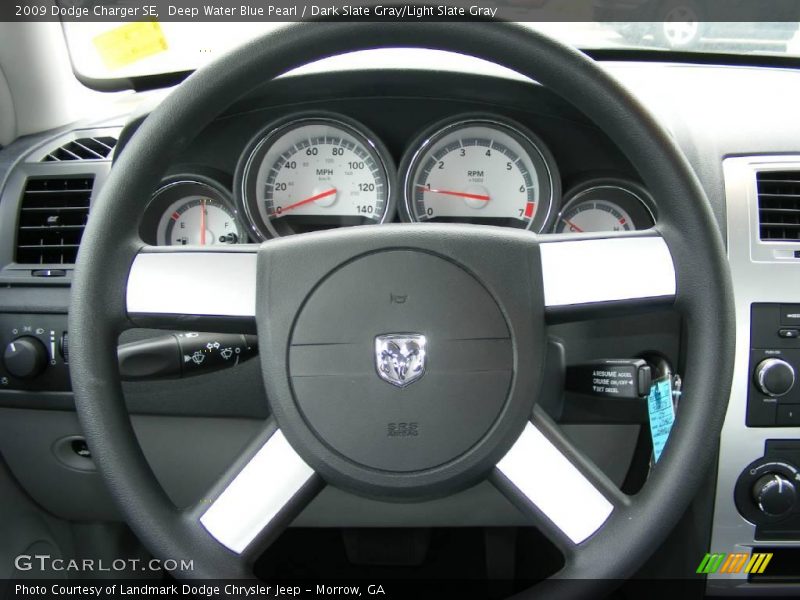 Deep Water Blue Pearl / Dark Slate Gray/Light Slate Gray 2009 Dodge Charger SE