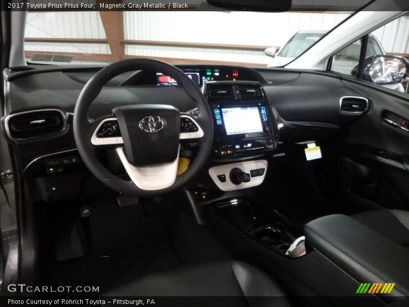 Magnetic Gray Metallic / Black 2017 Toyota Prius Prius Four