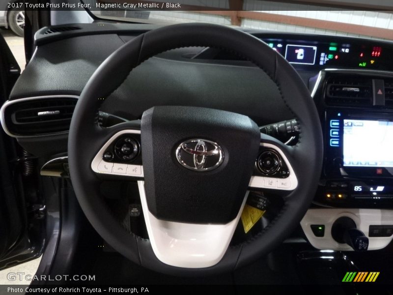 Magnetic Gray Metallic / Black 2017 Toyota Prius Prius Four