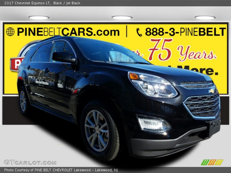 Black / Jet Black 2017 Chevrolet Equinox LT