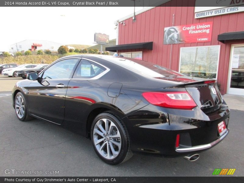 Crystal Black Pearl / Black 2014 Honda Accord EX-L V6 Coupe