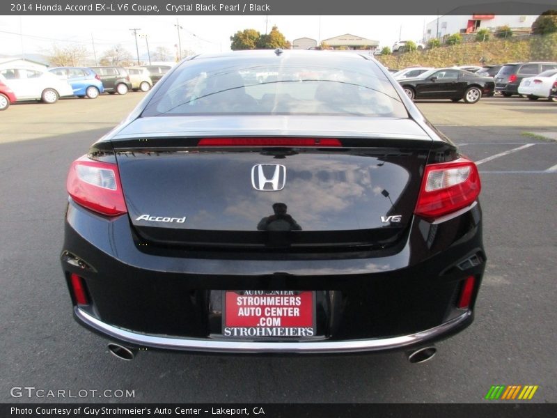 Crystal Black Pearl / Black 2014 Honda Accord EX-L V6 Coupe