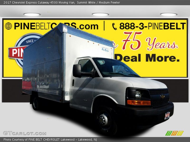 Summit White / Medium Pewter 2017 Chevrolet Express Cutaway 4500 Moving Van