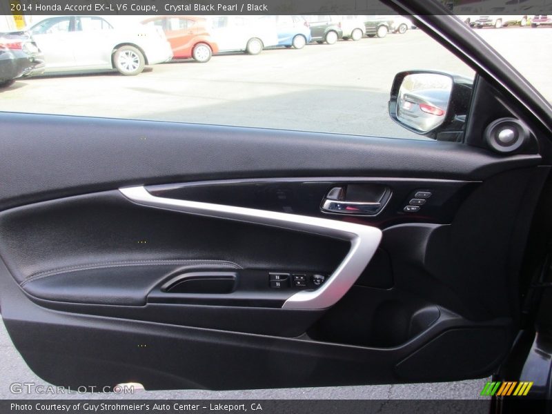 Crystal Black Pearl / Black 2014 Honda Accord EX-L V6 Coupe