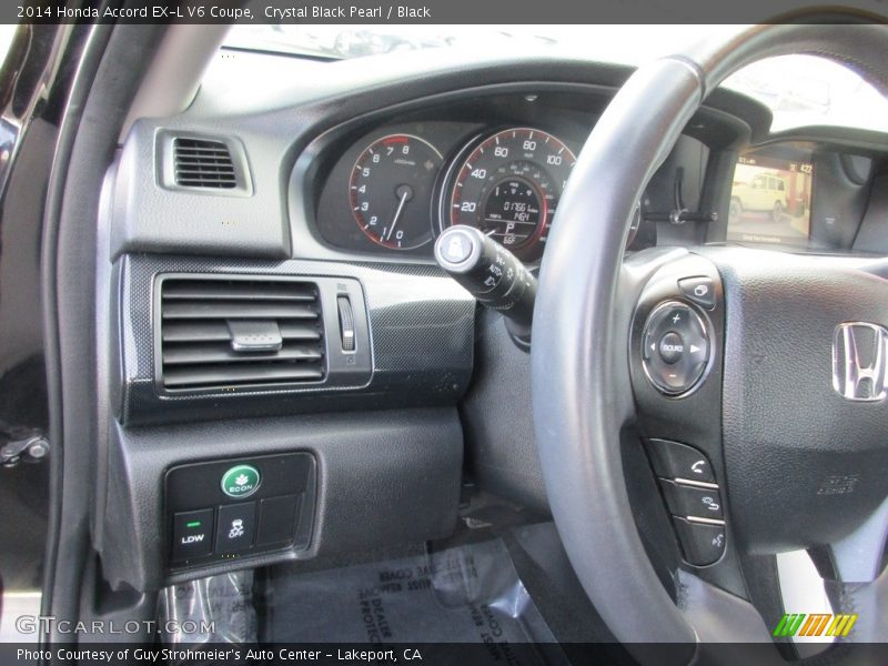 Crystal Black Pearl / Black 2014 Honda Accord EX-L V6 Coupe