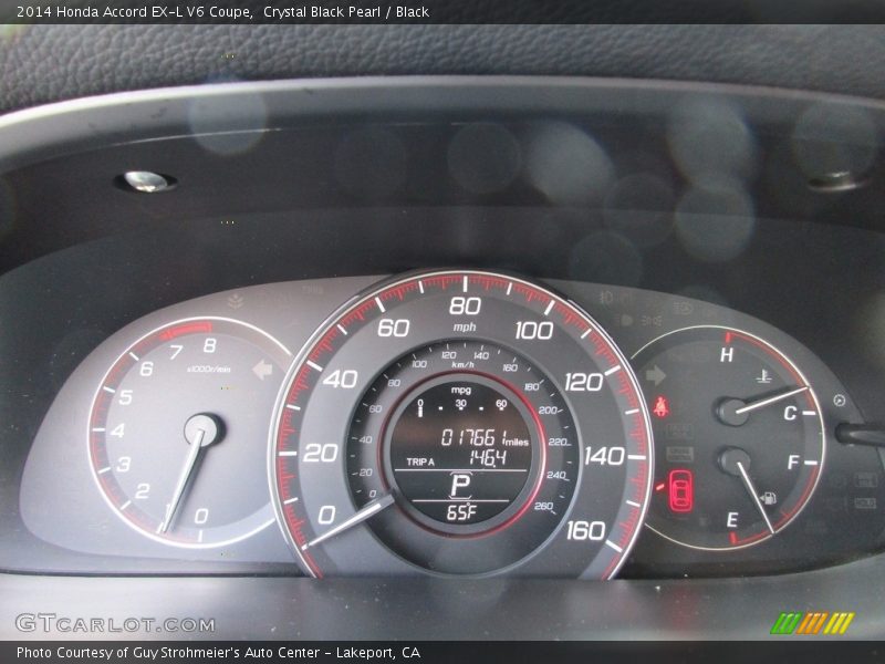 Crystal Black Pearl / Black 2014 Honda Accord EX-L V6 Coupe
