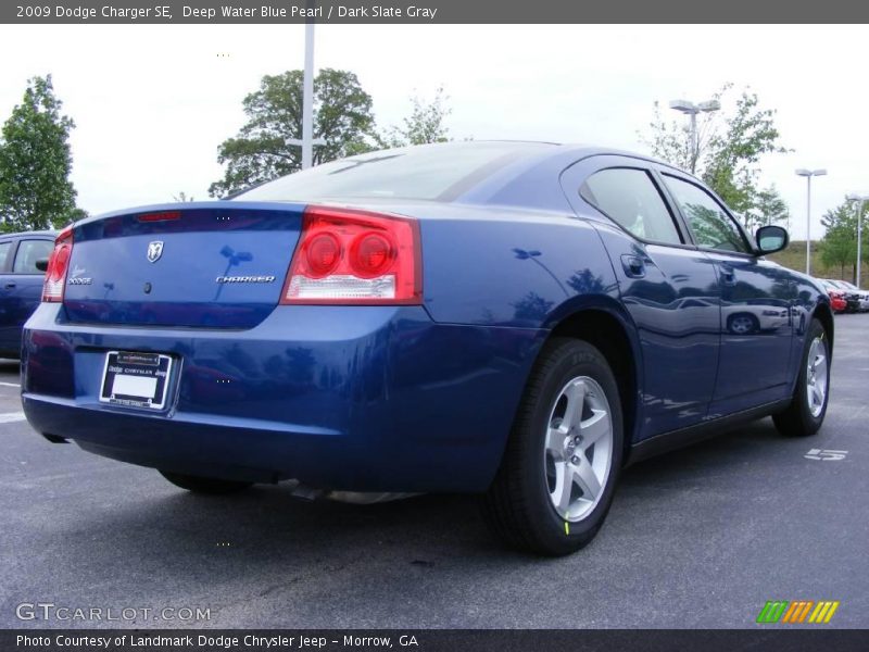Deep Water Blue Pearl / Dark Slate Gray 2009 Dodge Charger SE