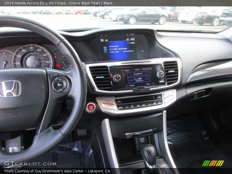Crystal Black Pearl / Black 2014 Honda Accord EX-L V6 Coupe