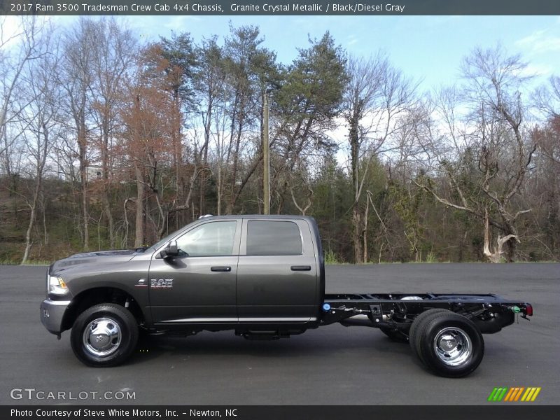  2017 3500 Tradesman Crew Cab 4x4 Chassis Granite Crystal Metallic