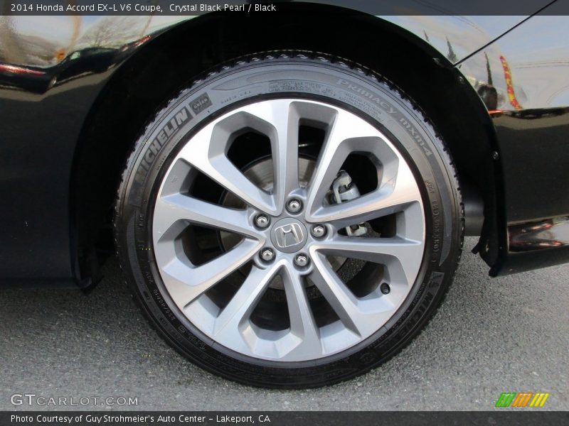 Crystal Black Pearl / Black 2014 Honda Accord EX-L V6 Coupe
