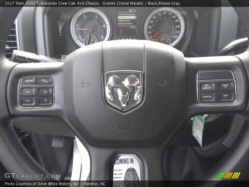 Granite Crystal Metallic / Black/Diesel Gray 2017 Ram 3500 Tradesman Crew Cab 4x4 Chassis