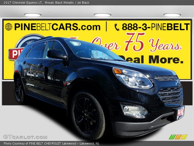 Mosaic Black Metallic / Jet Black 2017 Chevrolet Equinox LT