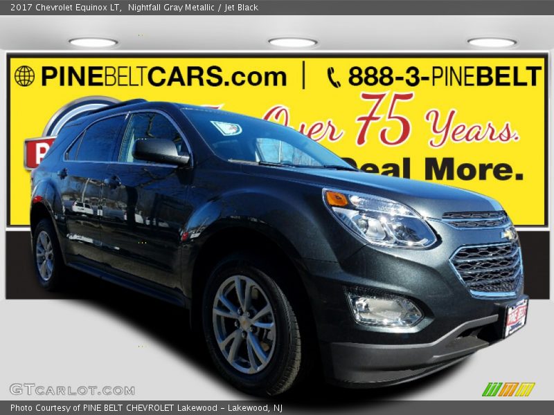 Nightfall Gray Metallic / Jet Black 2017 Chevrolet Equinox LT