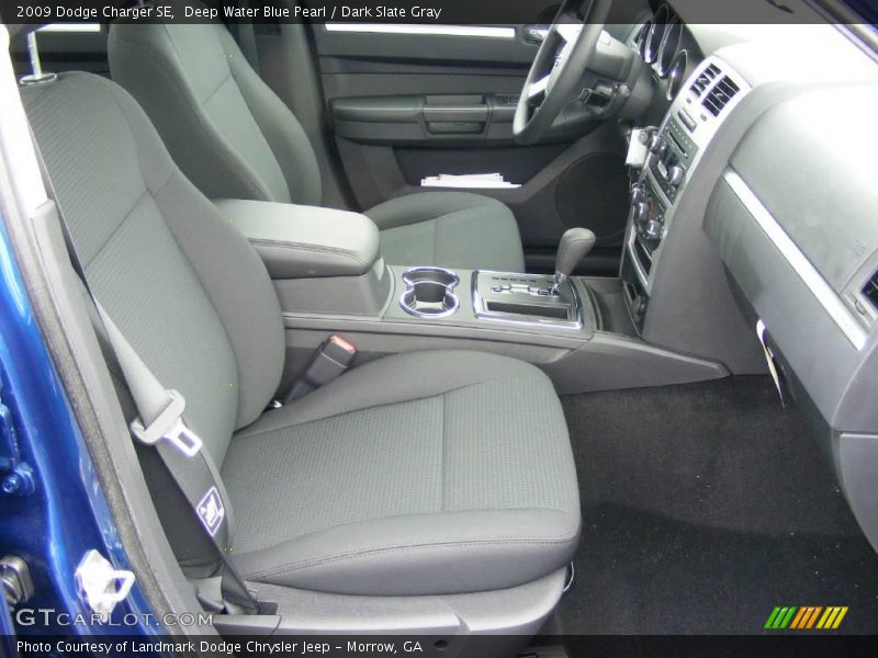 Deep Water Blue Pearl / Dark Slate Gray 2009 Dodge Charger SE