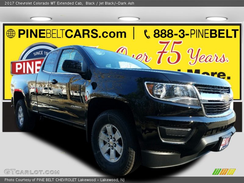 Black / Jet Black/­Dark Ash 2017 Chevrolet Colorado WT Extended Cab