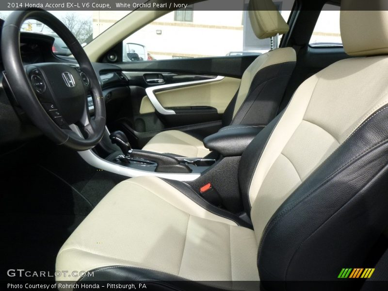 White Orchid Pearl / Ivory 2014 Honda Accord EX-L V6 Coupe