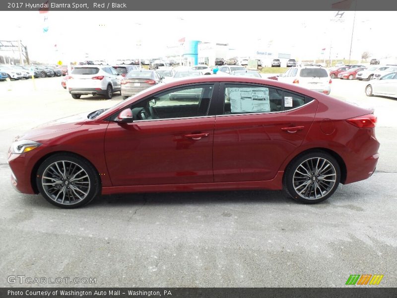 Red / Black 2017 Hyundai Elantra Sport