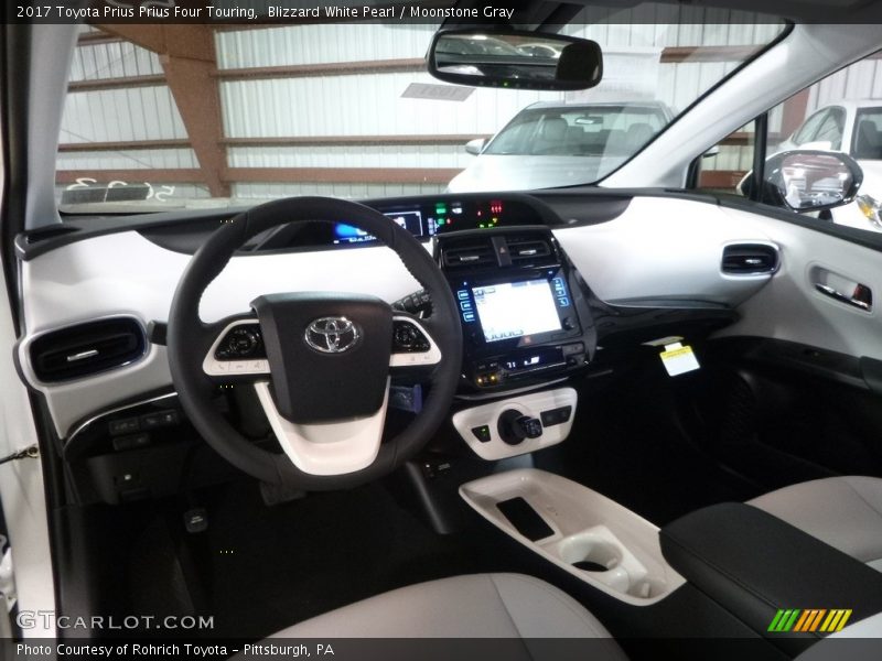 Blizzard White Pearl / Moonstone Gray 2017 Toyota Prius Prius Four Touring