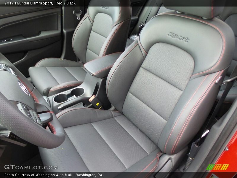 Front Seat of 2017 Elantra Sport