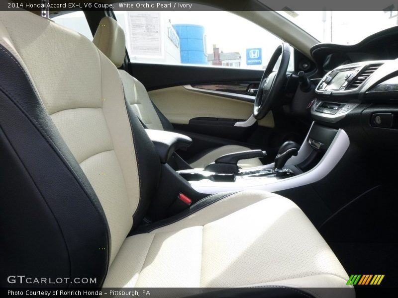 White Orchid Pearl / Ivory 2014 Honda Accord EX-L V6 Coupe