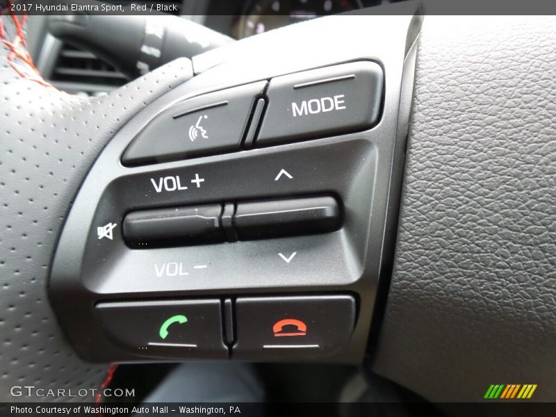 Controls of 2017 Elantra Sport