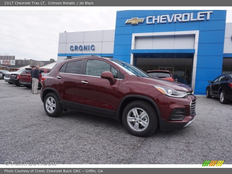 Crimson Metallic / Jet Black 2017 Chevrolet Trax LT