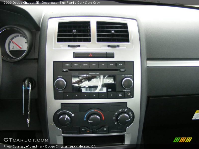 Deep Water Blue Pearl / Dark Slate Gray 2009 Dodge Charger SE