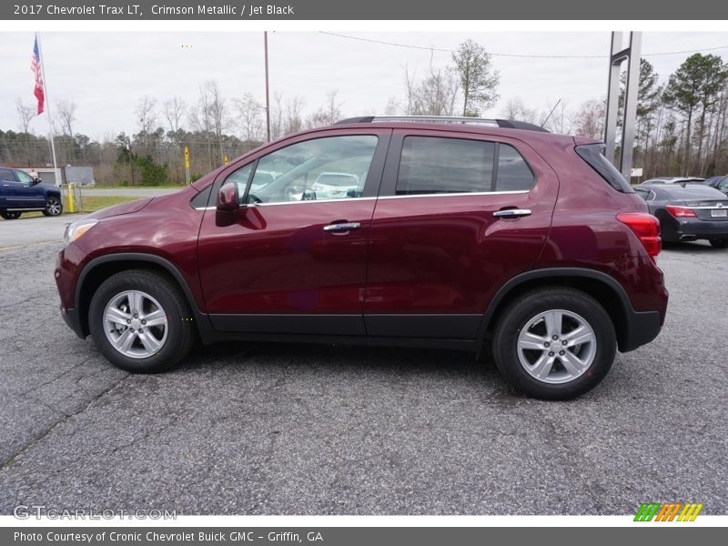 Crimson Metallic / Jet Black 2017 Chevrolet Trax LT