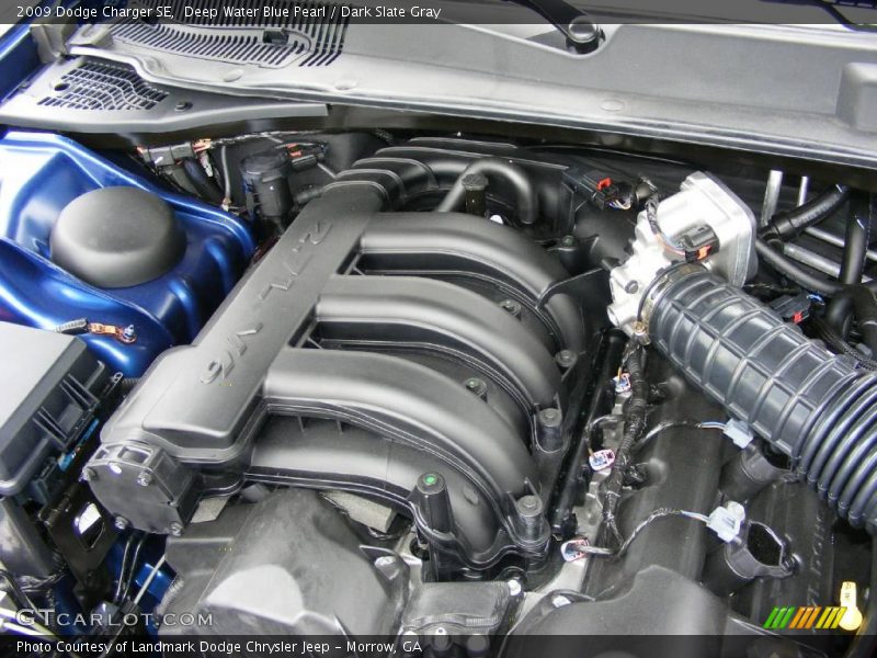 Deep Water Blue Pearl / Dark Slate Gray 2009 Dodge Charger SE