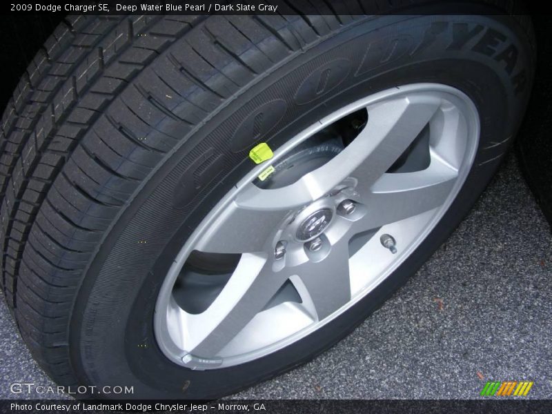 Deep Water Blue Pearl / Dark Slate Gray 2009 Dodge Charger SE