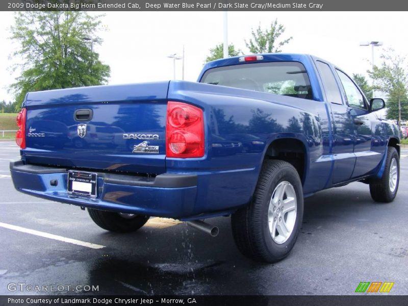 Deep Water Blue Pearl / Dark Slate Gray/Medium Slate Gray 2009 Dodge Dakota Big Horn Extended Cab