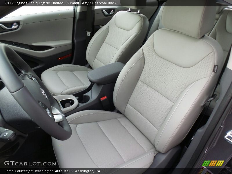 Front Seat of 2017 Ioniq Hybrid Limited