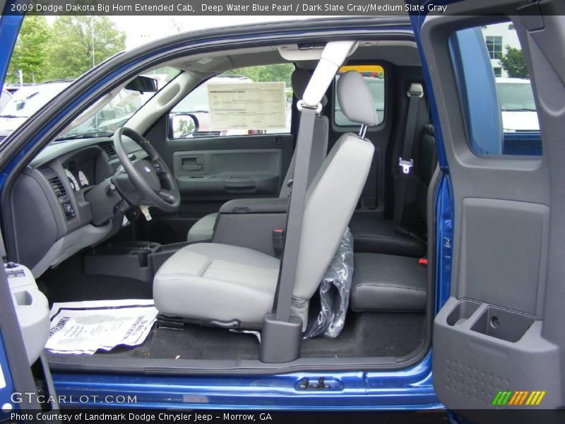 Deep Water Blue Pearl / Dark Slate Gray/Medium Slate Gray 2009 Dodge Dakota Big Horn Extended Cab