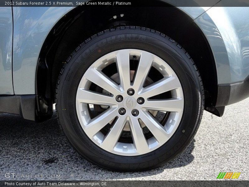 Sage Green Metallic / Platinum 2012 Subaru Forester 2.5 X Premium