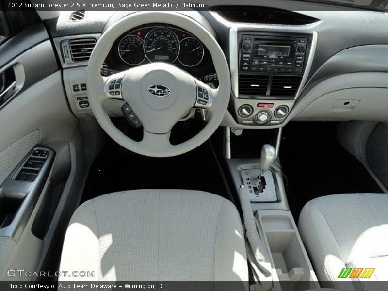 Sage Green Metallic / Platinum 2012 Subaru Forester 2.5 X Premium